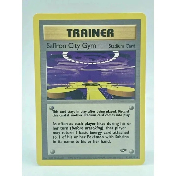 Pokemon Card Saffron City Gym 122/132 Gym Challenge Trainer Vintage 2000 WOTC NM - Picture 1 of 6